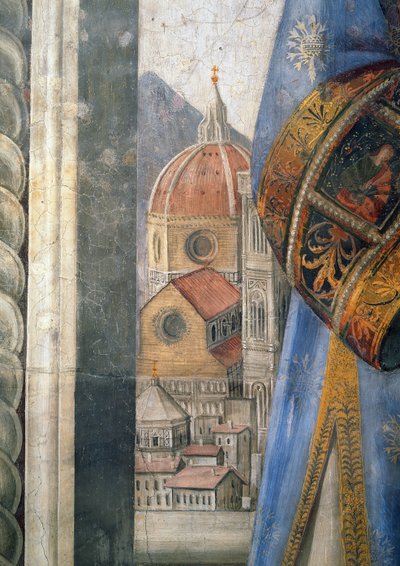 Der Dom, Detail aus dem Fresko in der Sala dei Gigli, ca. 1470 von Domenico Ghirlandaio